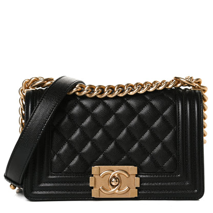 Chanel Caviar Quilted Small Boy Flap Black 8 of 11