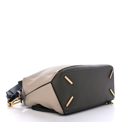 Loewe Grained Calfskin Medium Puzzle Bag Oat Khaki Green 3 of 4