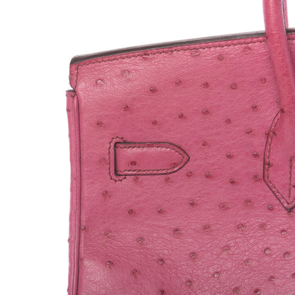 Hermes Ostrich Birkin 35 Fuchsia 29 of 36