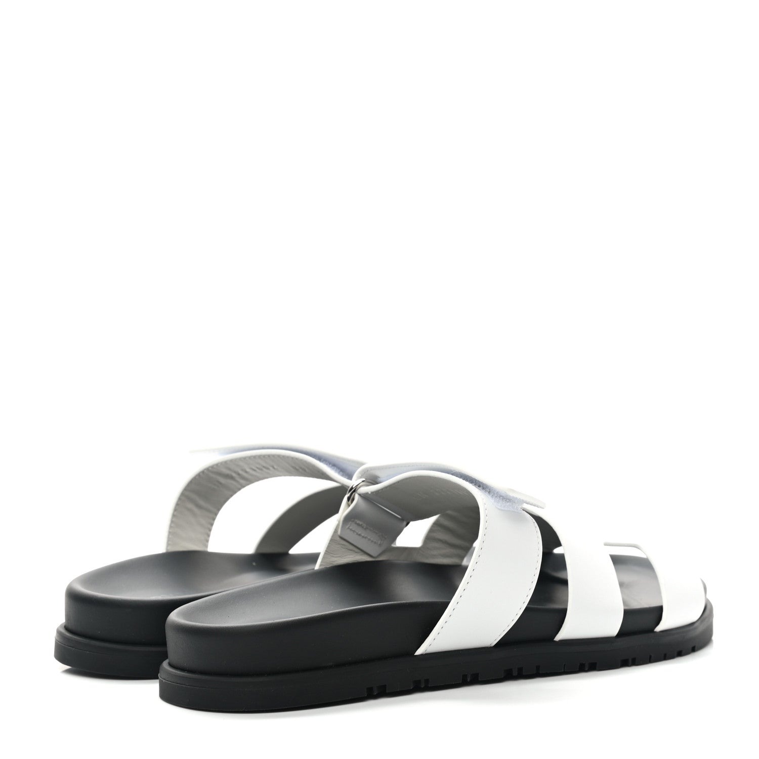 Hermes Calfskin Womens Chypre Sandals 39 White 4 of 9