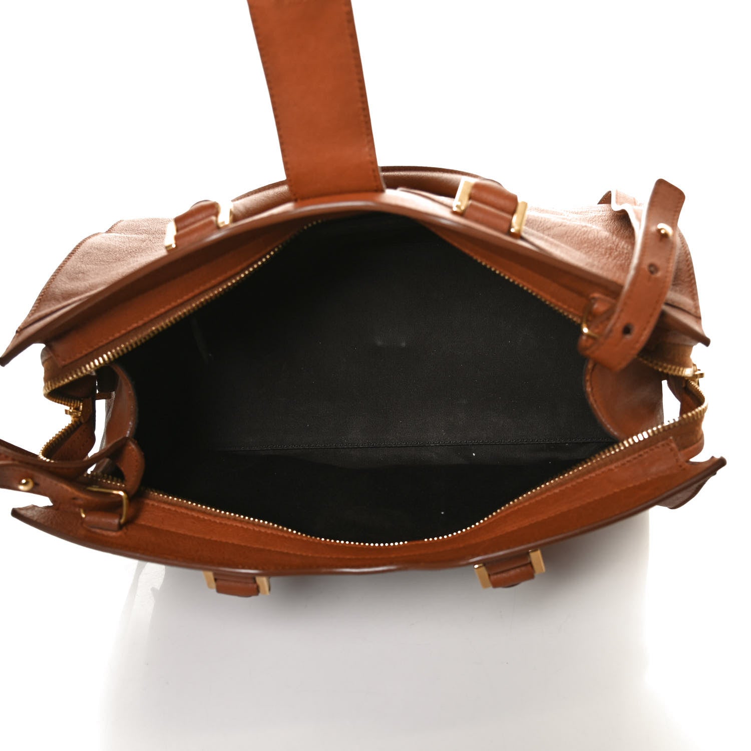Saint Laurent Calfskin Small Classic Y Cabas Cognac 5 of 10