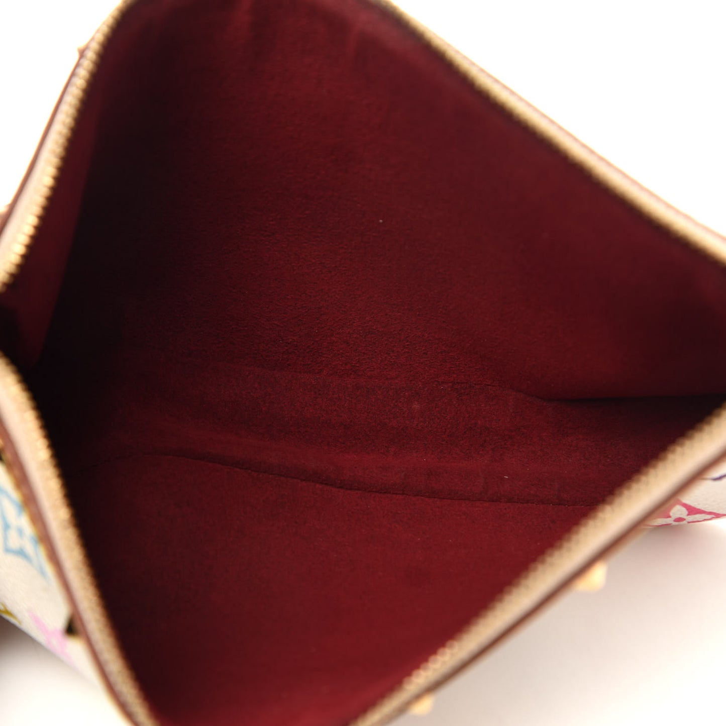 Monogram Multicolor Pochette Accessories White