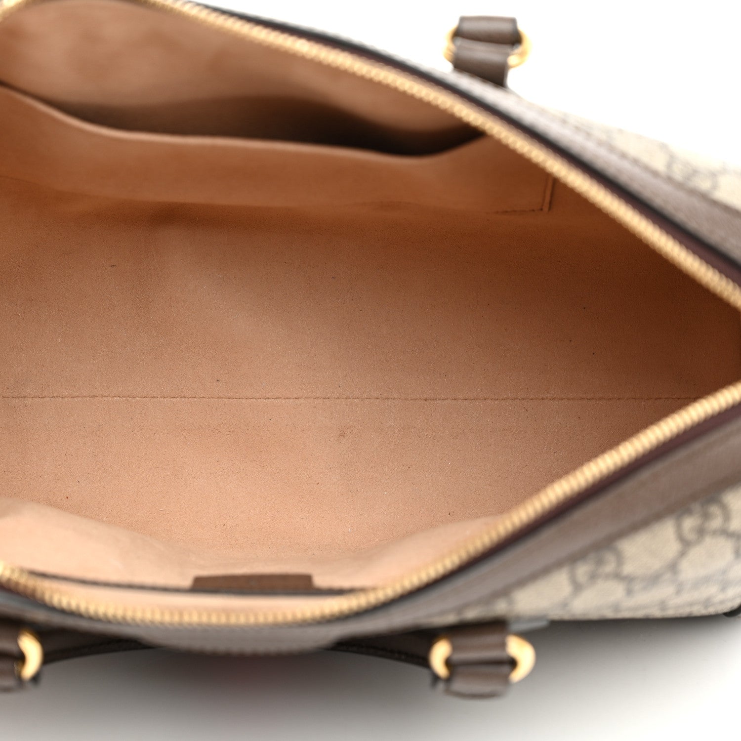 Gucci GG Supreme Monogram Web Medium Ophidia Boston Brown 5 of 10