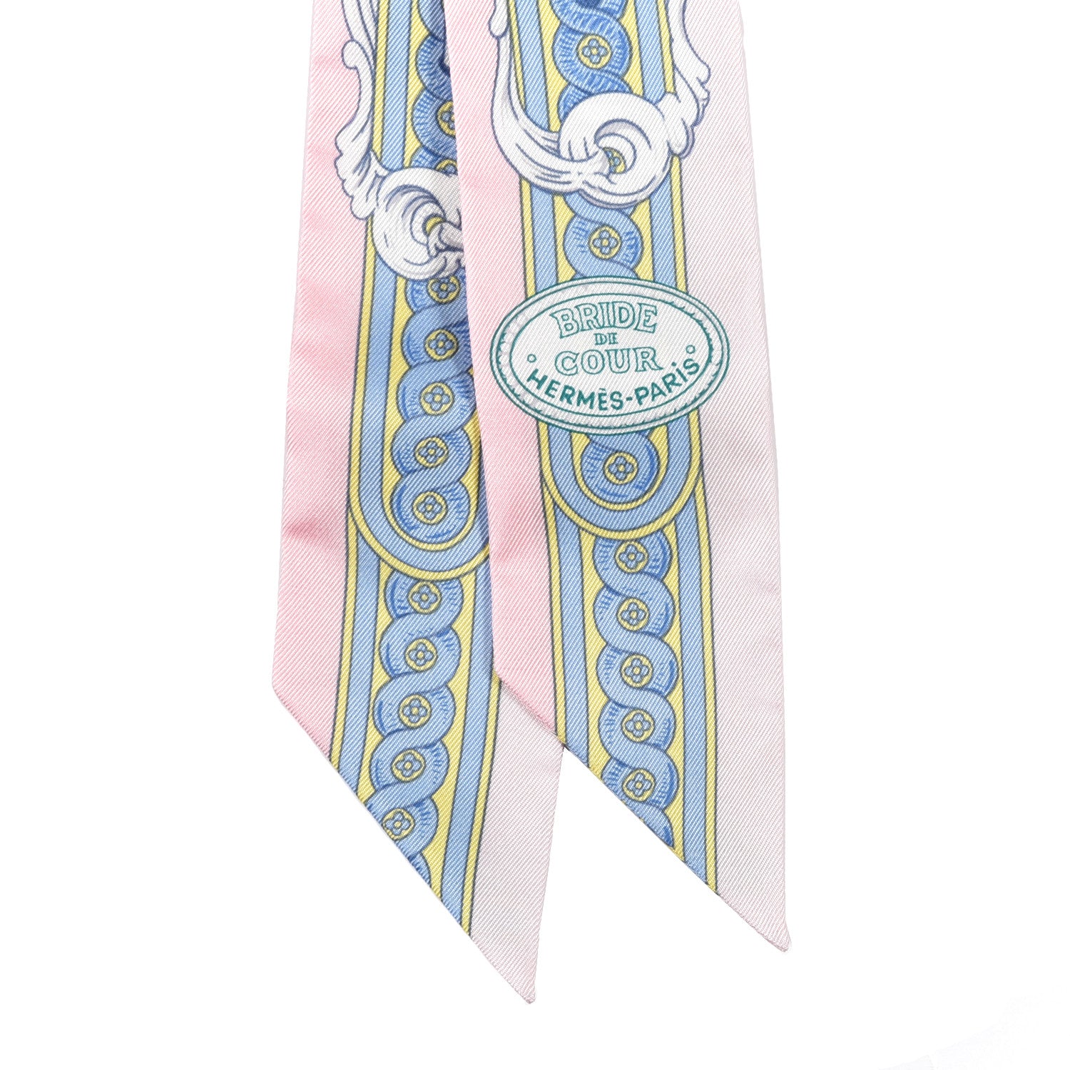 Hermes Silk Bride De Cour Twilly Rose Pale Ciel 2 of 4