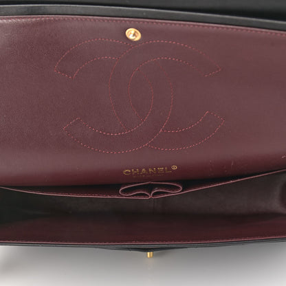 Chanel Lambskin Quilted Jumbo Double Flap Black 5 of 9