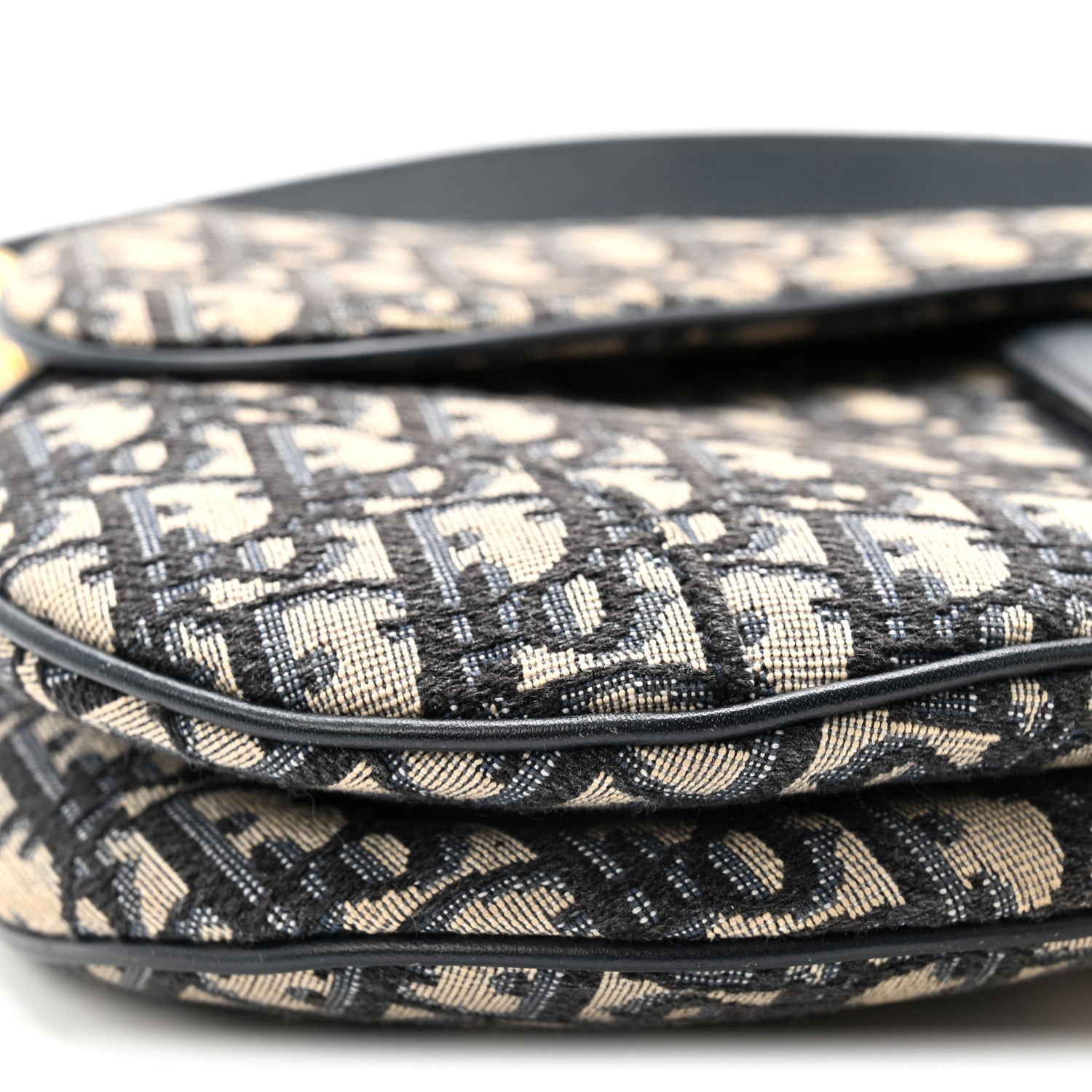 Christian Dior Oblique Saddle Bag Blue 9 of 10