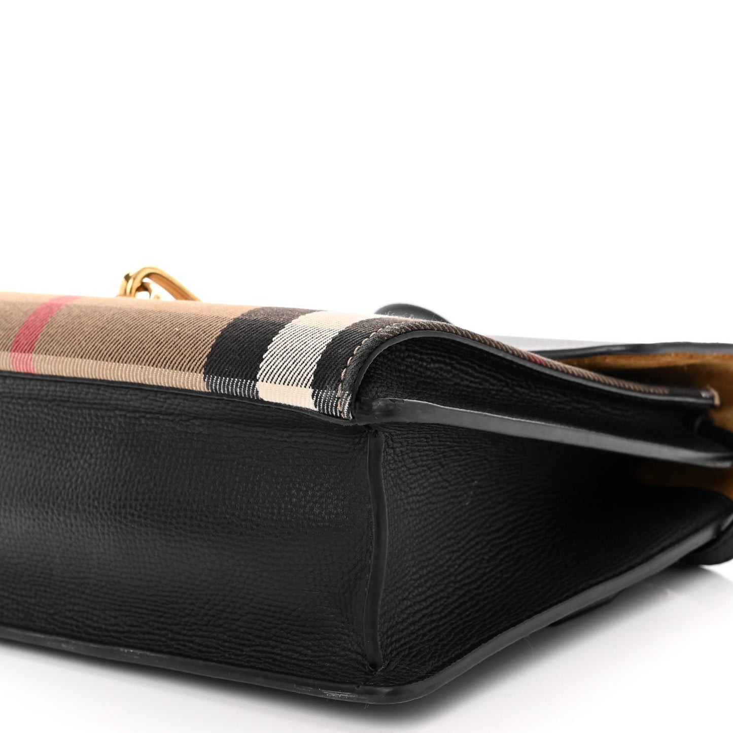 Derby Calfskin House Check Small Macken Crossbody Bag Black