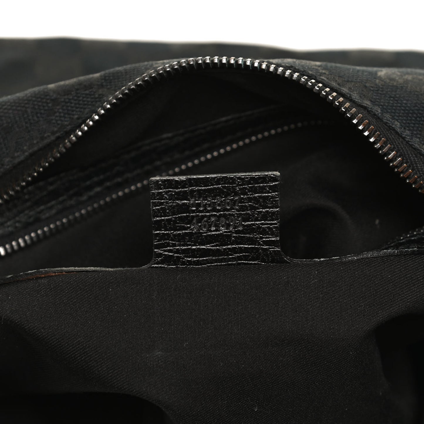 Monogram Medium Horsebit Chain Hobo Black
