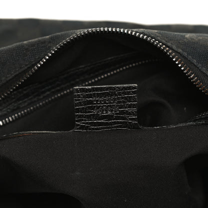 Gucci Monogram Medium Horsebit Chain Hobo Black 7 of 13