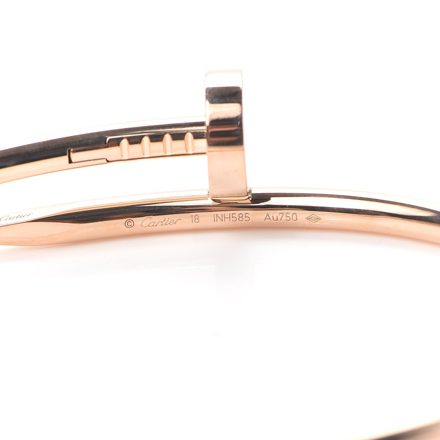 Cartier 18K Pink Gold Juste Un Clou Bracelet 18 4 of 7