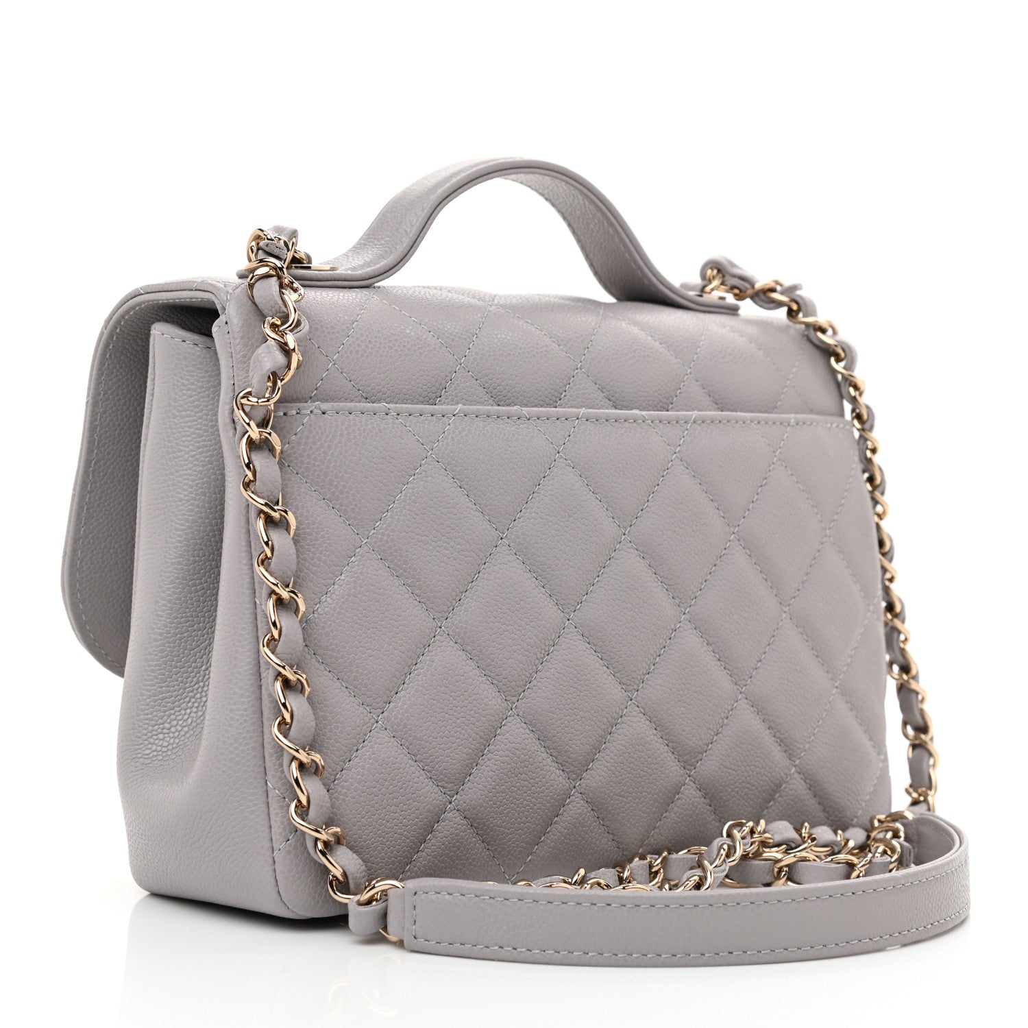Chanel Caviar Quilted Medium Business Affinity Flap Grey 3 of 11