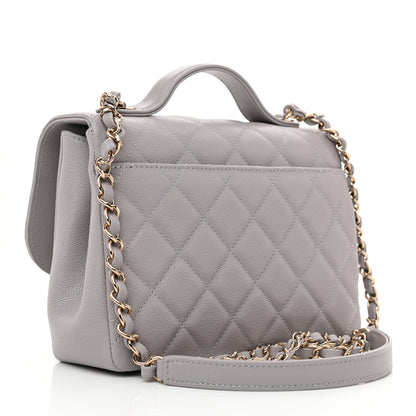 Chanel Caviar Quilted Medium Business Affinity Flap Grey 3 of 11