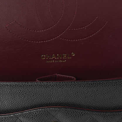 Chanel Caviar Quilted Jumbo Double Flap Black 6 of 9