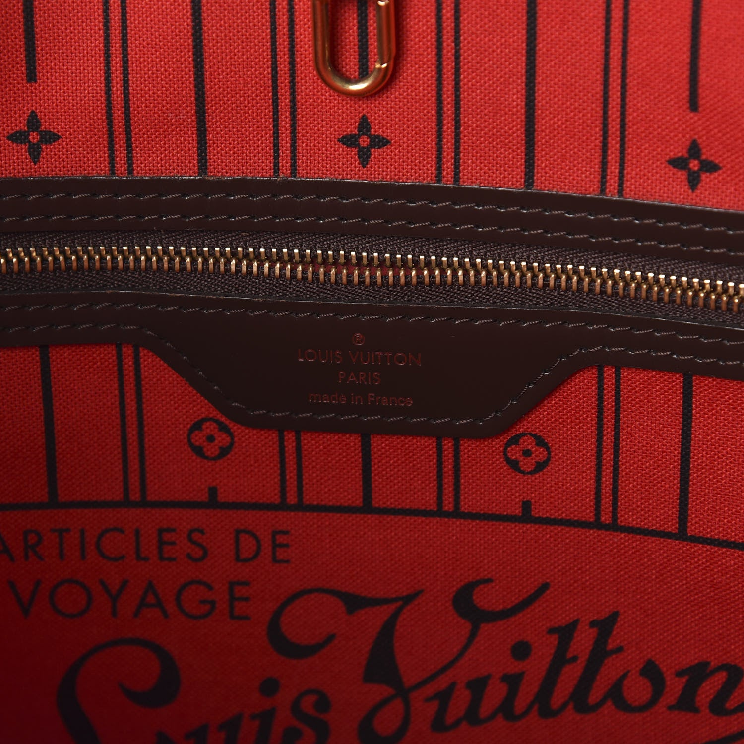 Louis Vuitton Damier Ebene Neverfull MM 6 of 9