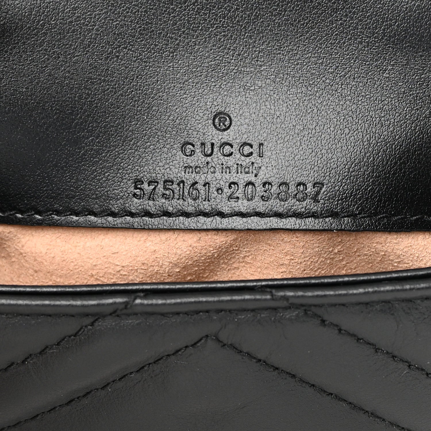 Gucci Calfskin Matelasse GG Marmont 2.0 Coin Purse On A Chain Black 6 of 8