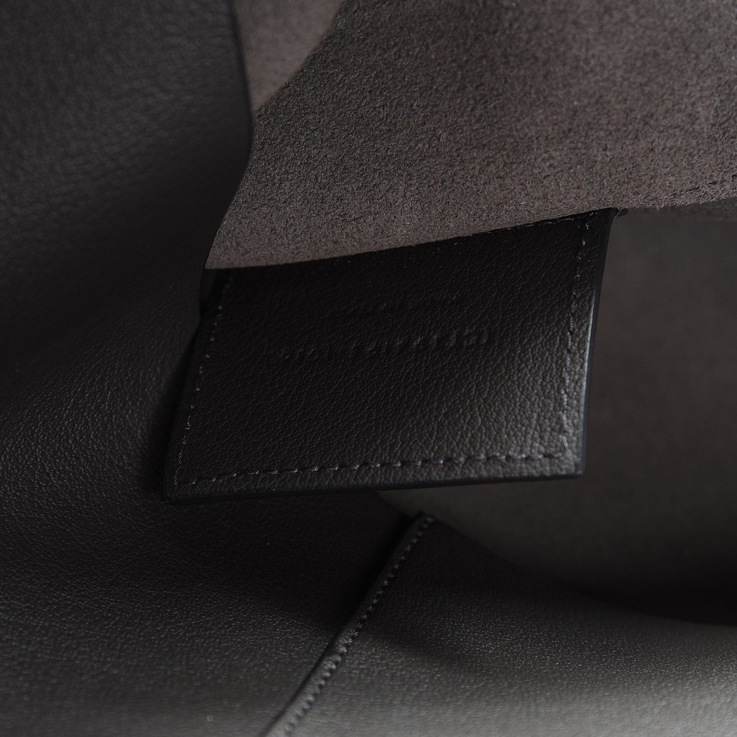 Saint Laurent Calfskin Large Shopping Tote Dark Anthracite 8 of 10