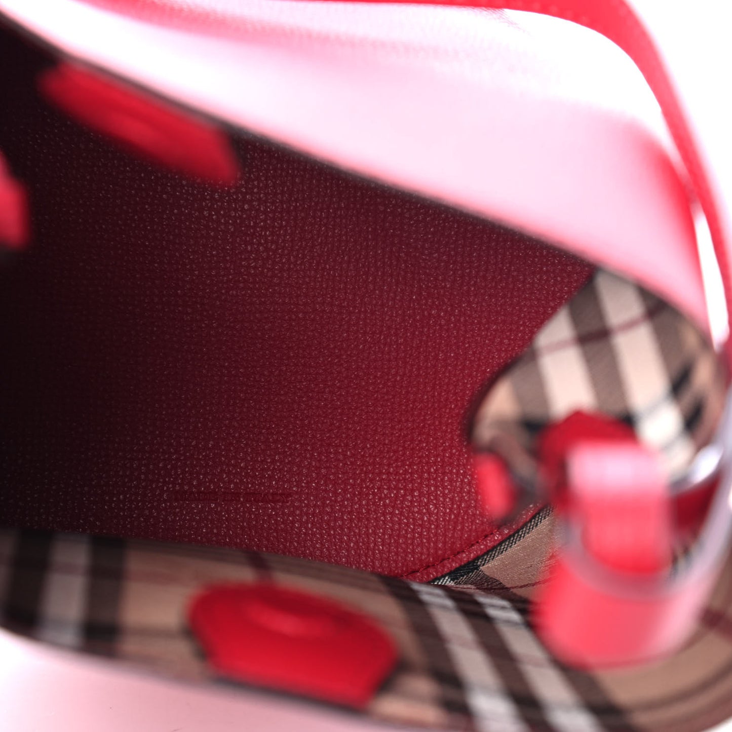 Calfskin Small Lorne Bucket Crossbody Red