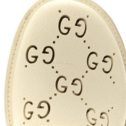 Gucci Rubber GG Monogram Perforated Elea Platform 55mm Lug Sole Sandals 39 Mystic White 14 of 16