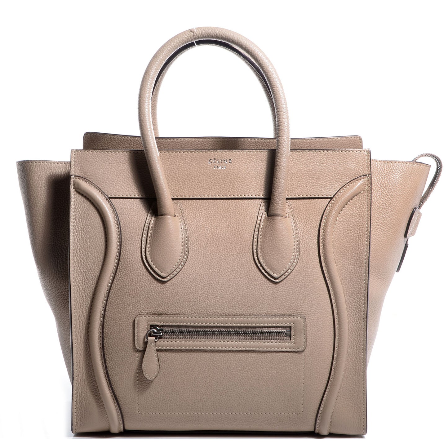 Drummed Calfskin Mini Luggage Dune