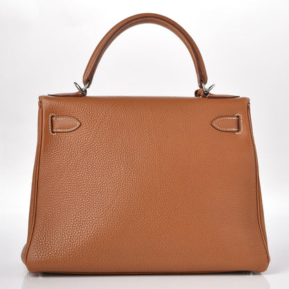 Hermes Togo Kelly Retourne 28 Gold 5 of 31