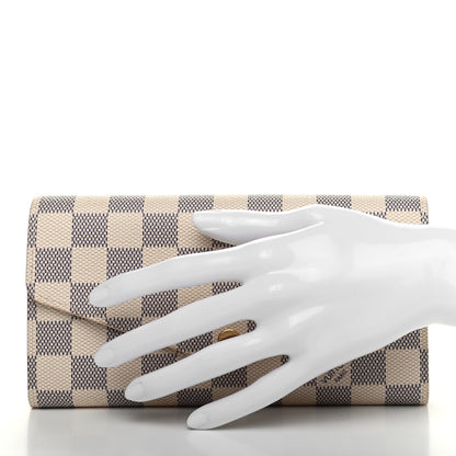 Louis Vuitton Damier Azur Sarah Wallet NM 2 of 7