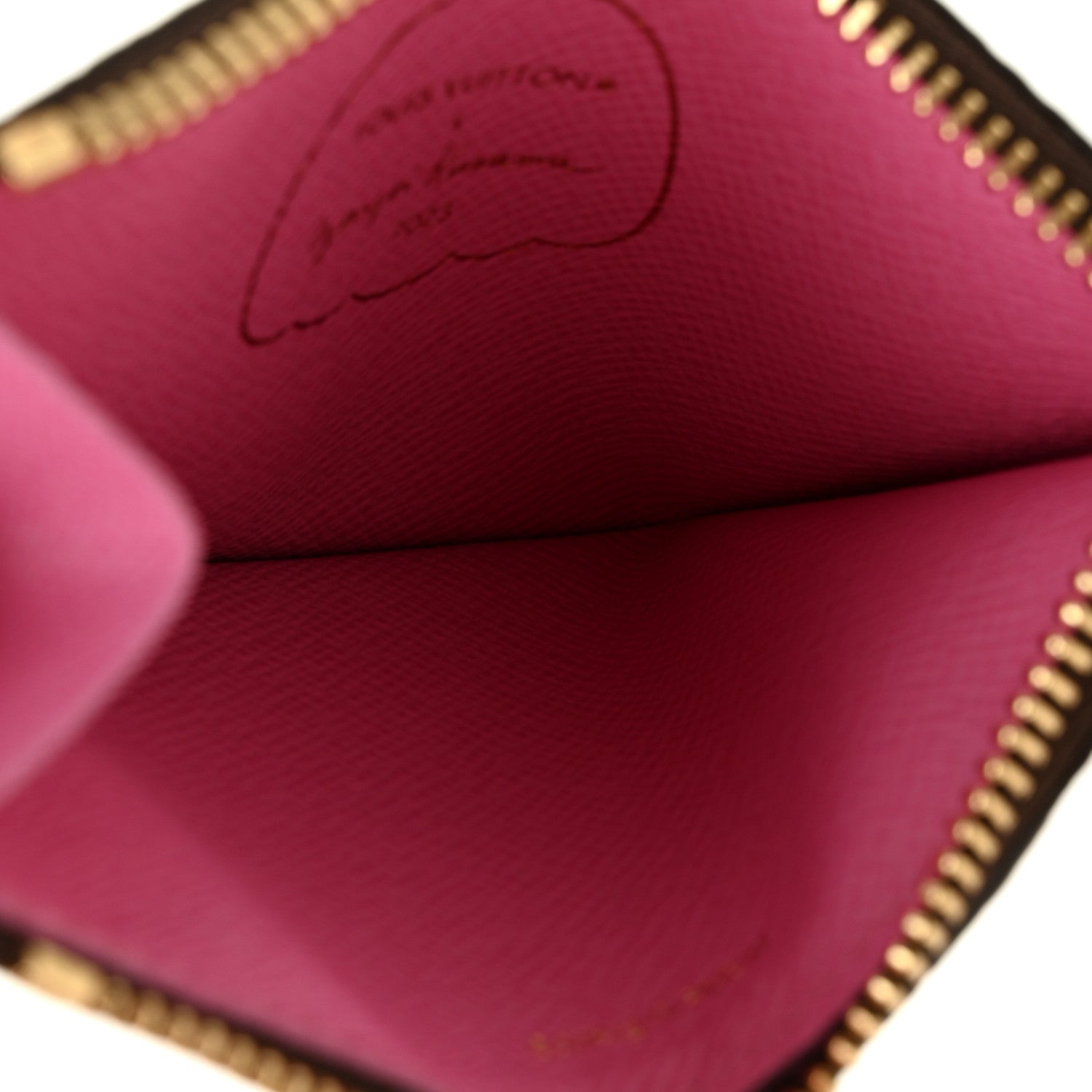 Louis Vuitton LV X YK Monogram Kusama Pumpkin Zipped Romy Card