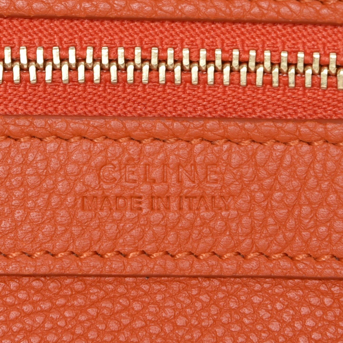 Soft Grained Calfskin Medium Belt Cabas Phantom Orange