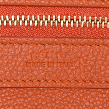 Celine Soft Grained Calfskin Medium Belt Cabas Phantom Orange 6 of 12