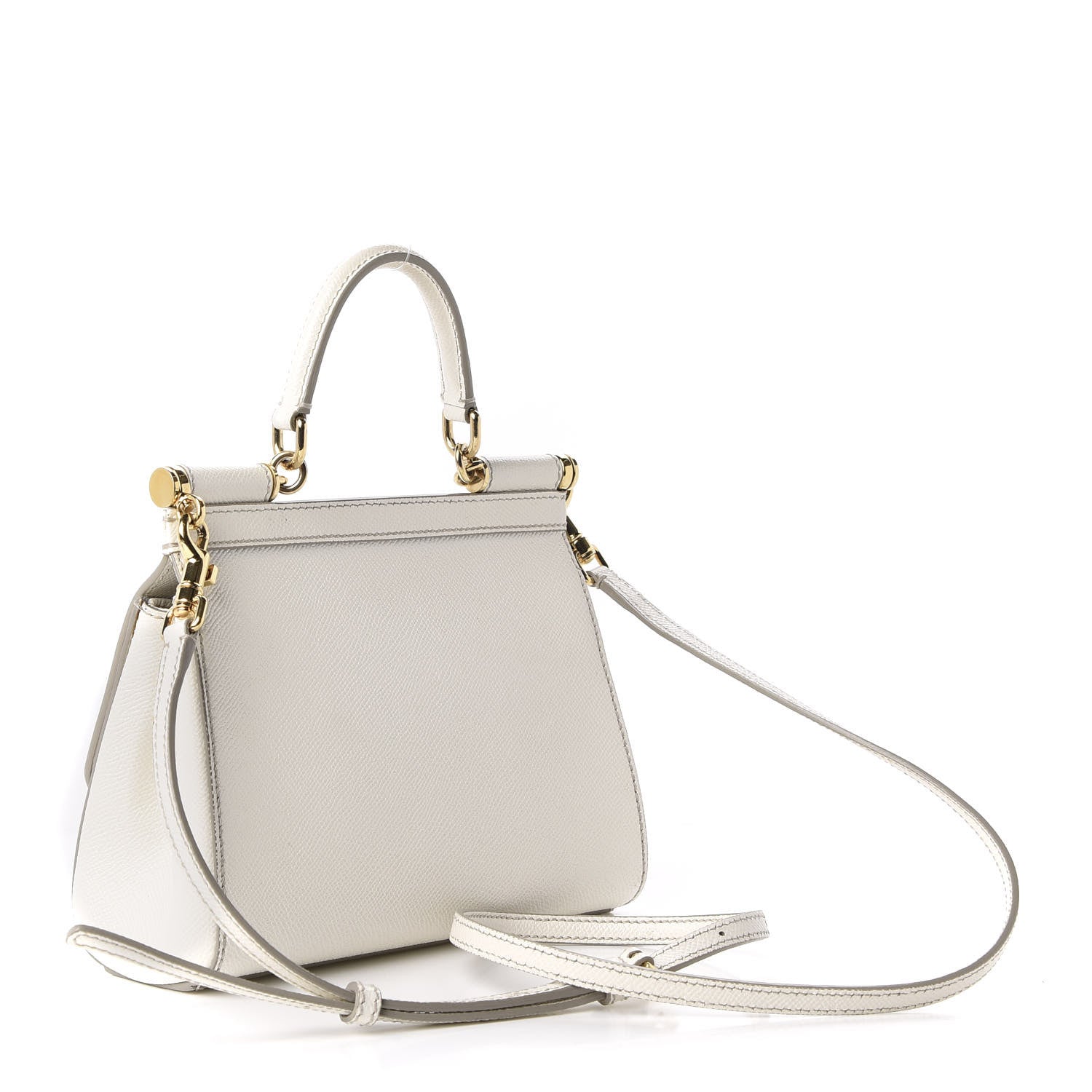 Dolce & Gabbana Dauphine Small Miss Sicily Satchel White 3 of 9