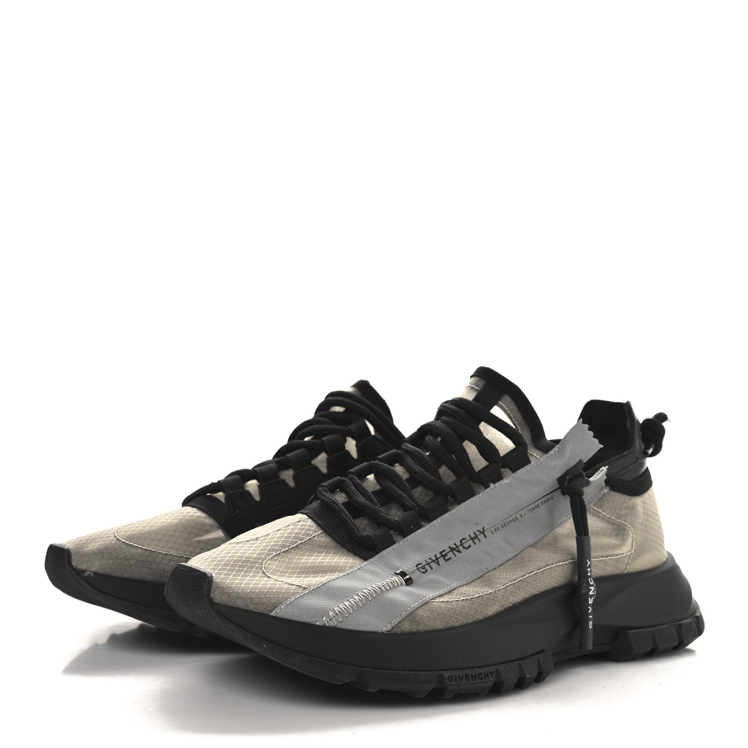 Givenchy Spectre Low Runners Sneakers 38 Black Grey 4 of 8