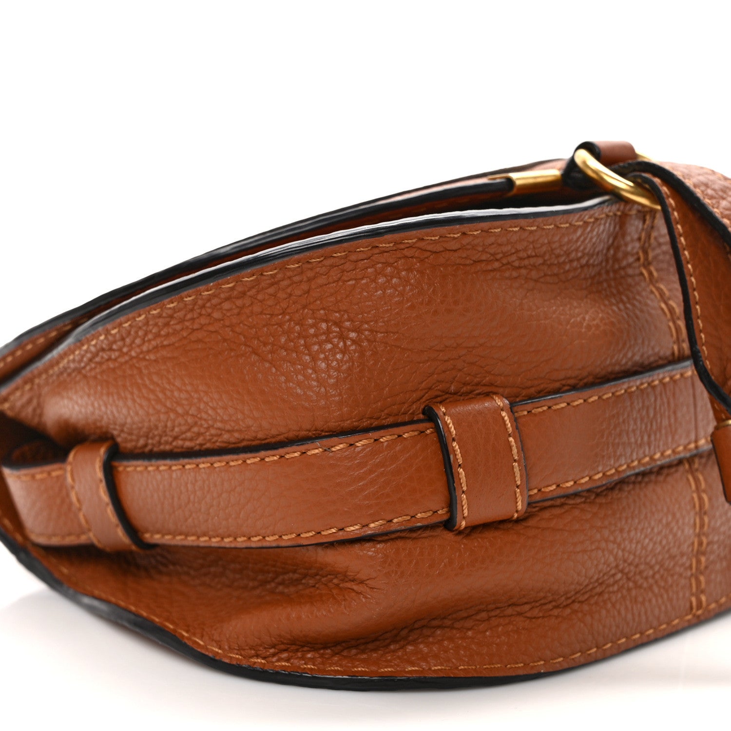 Chloe Calfskin Mini Marcie Round Crossbody Bag Tan 7 of 8