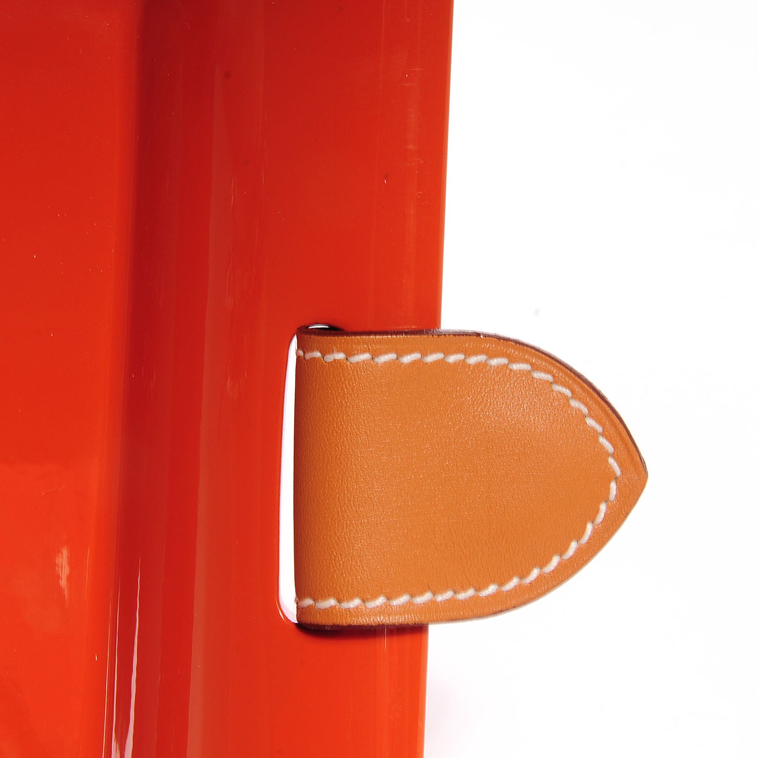 Louis Vuitton HERMES Lacquered Wood Chamonix Chakor PM Change Tray Orange 4 of 5