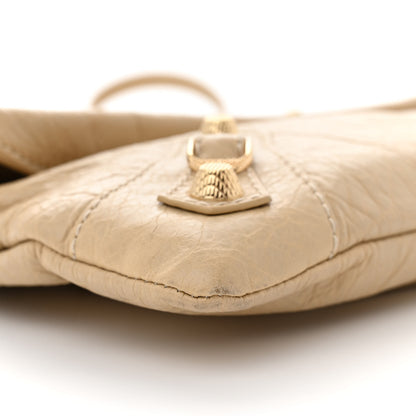 Balenciaga Agneau Giant 12 Gold Hardware Envelope Strap Clutch Pralaine 10 of 16
