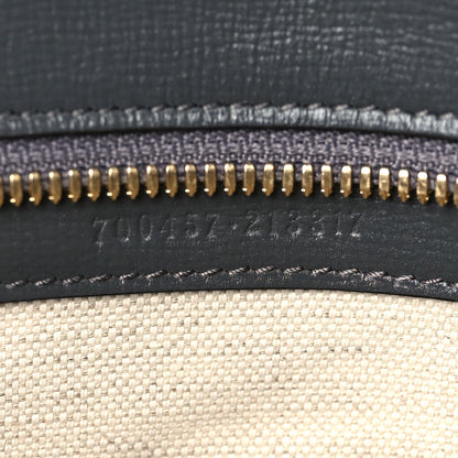 Gucci Azalea Calfskin Web Horsebit 1955 Shoulder Bag Graphite Grey 7 of 9