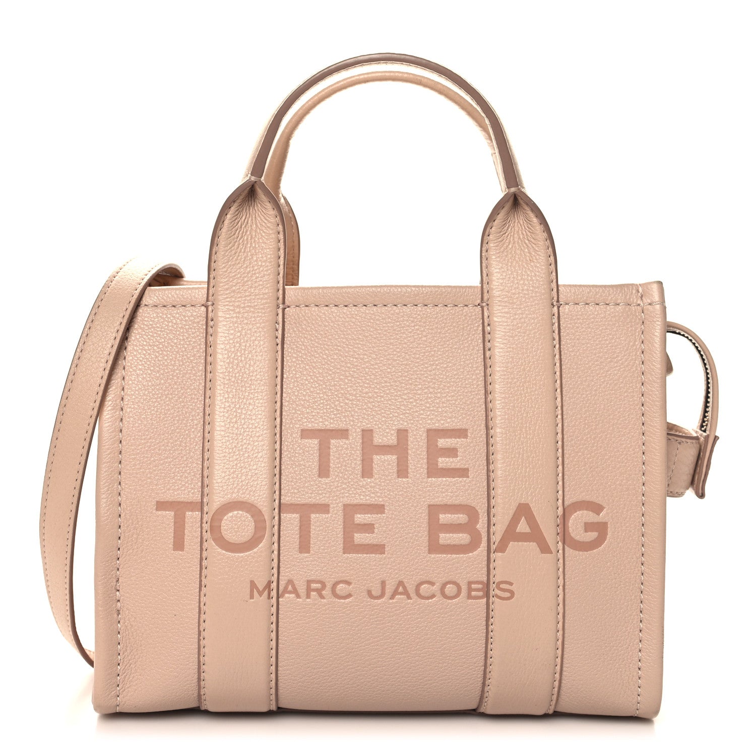 Marc Jacobs Grained Calfskin Small The Tote Bag Rose Dust 1 of 10
