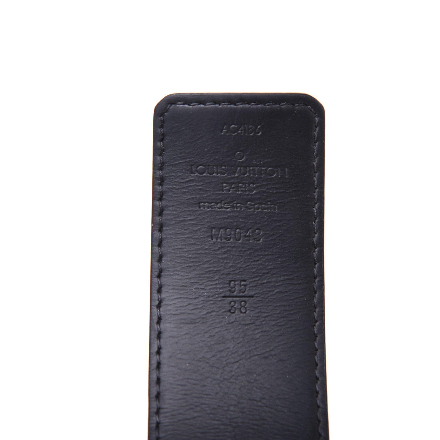 Louis Vuitton Monogram Eclipse Taigarama 40mm LV Initiales Reversible Belt 95 38 Black 3 of 11