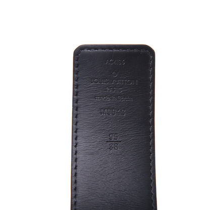 Louis Vuitton Monogram Eclipse Taigarama 40mm LV Initiales Reversible Belt 95 38 Black 3 of 11