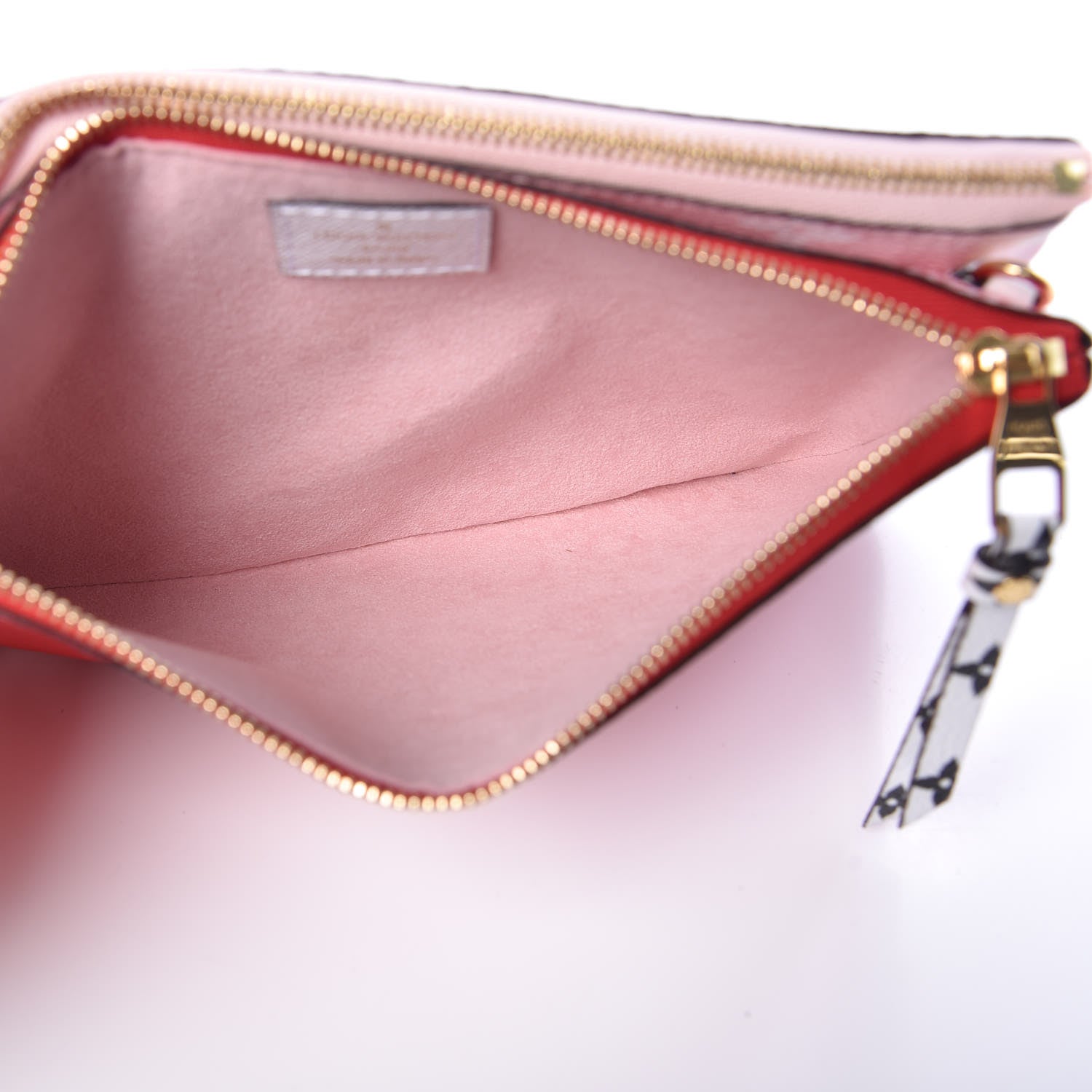 Louis Vuitton Monogram Giant Double Zip Pochette Rouge 5 of 8