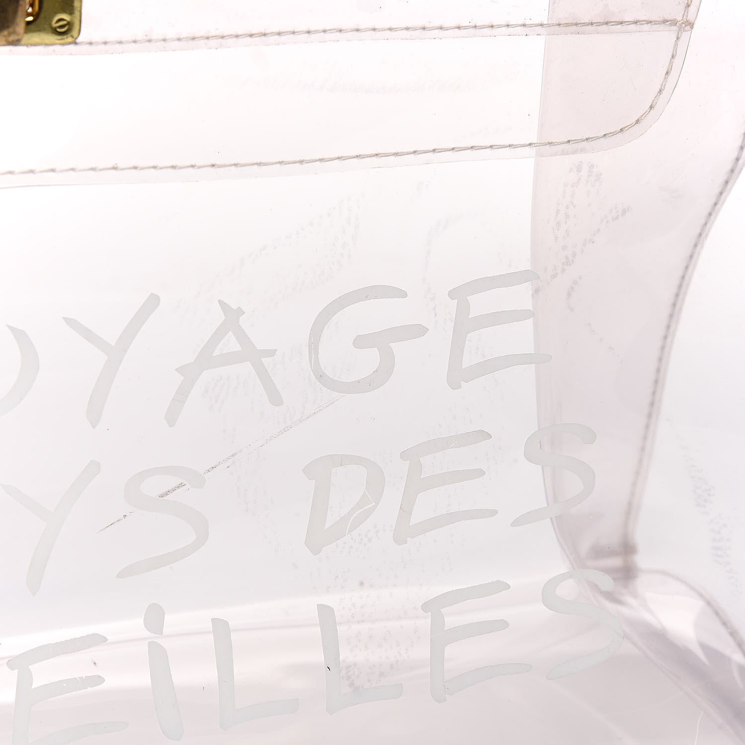 Hermes Vinyl Souvenir De L'Exposition Kelly Transparent 7 of 9