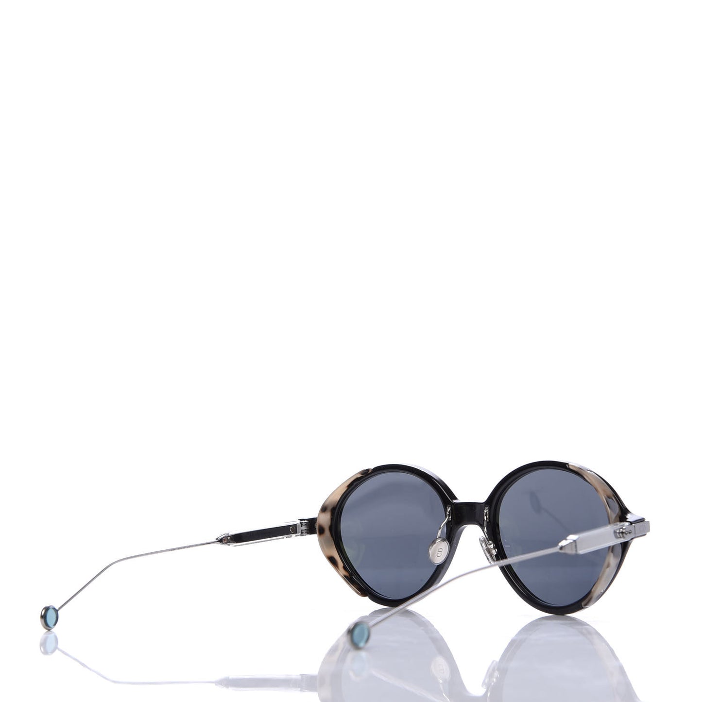 Acetate Umbrage Round Sunglasses Tortoise Black