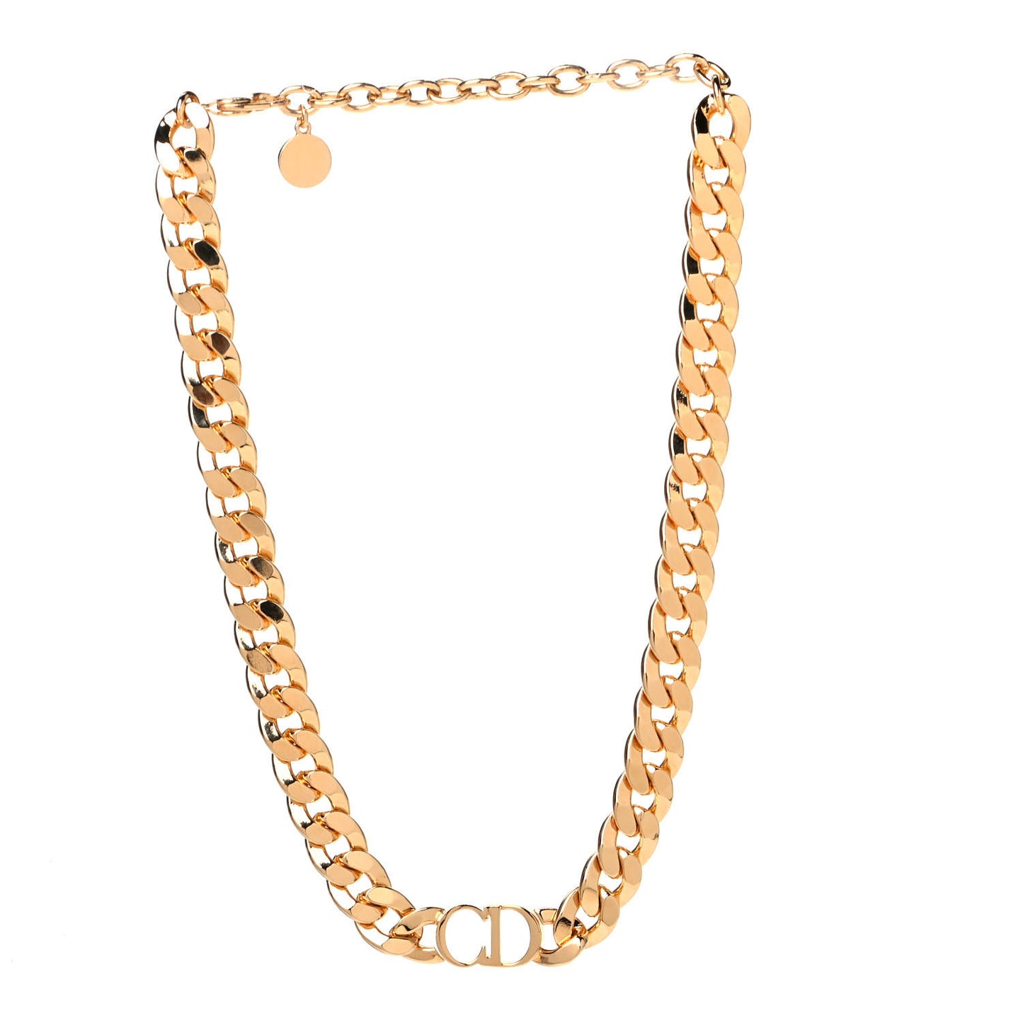 Metal Danseuse Etoile Chain Choker Necklace Gold