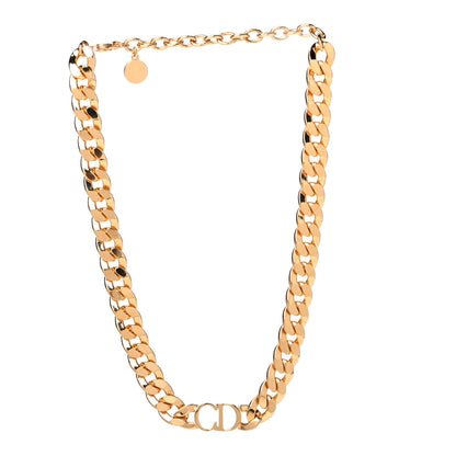Christian Dior Metal Danseuse Etoile Chain Choker Necklace Gold 1 of 3