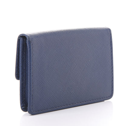 Prada Saffiano Metal Coin Purse Bluette 3 of 8
