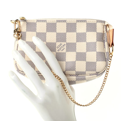 Louis Vuitton Damier Azur Mini Pochette Accessories 2 of 8
