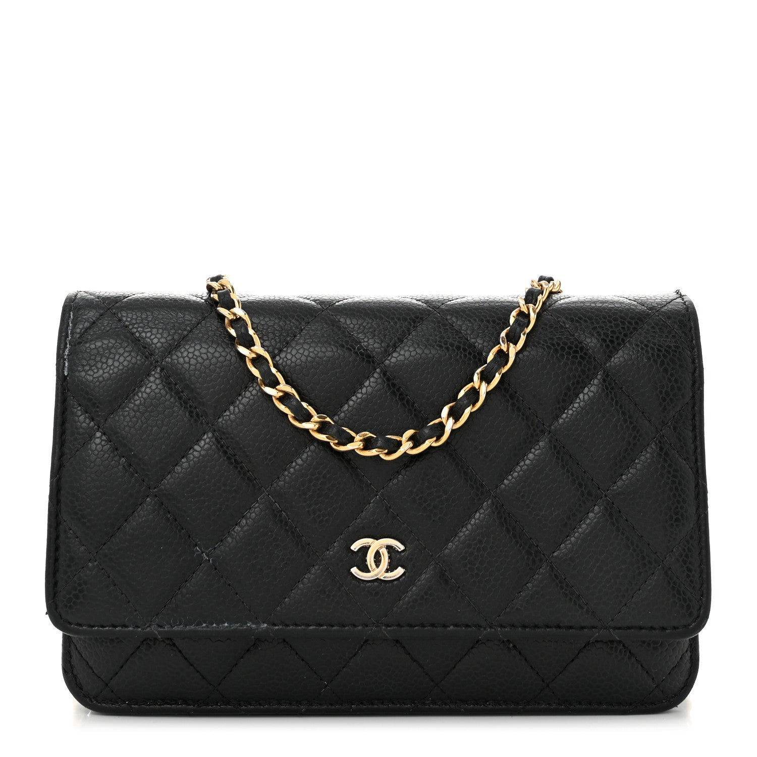 Chanel Caviar Quilted Wallet on Chain WOC Black 1 of 15