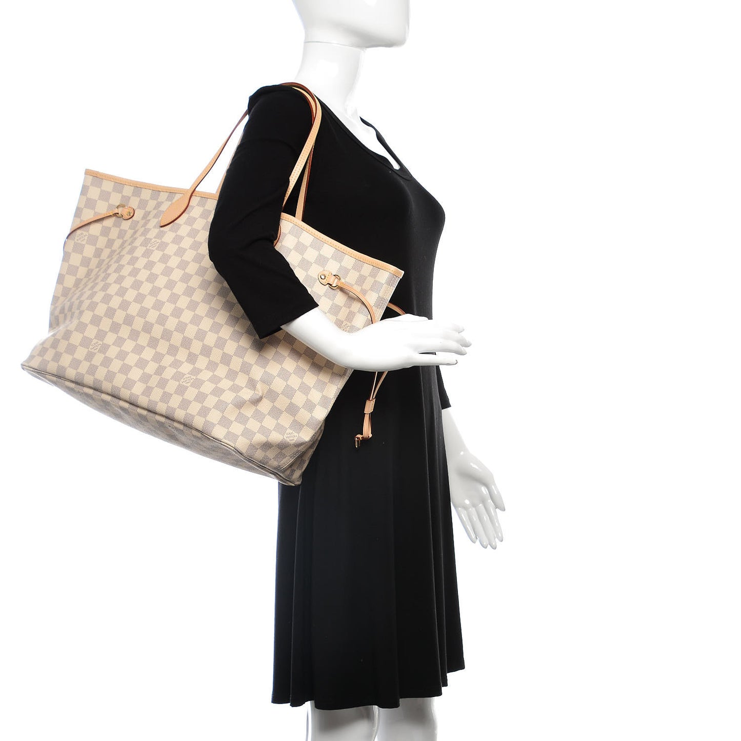 Damier Azur Neo Neverfull GM Rose Ballerine