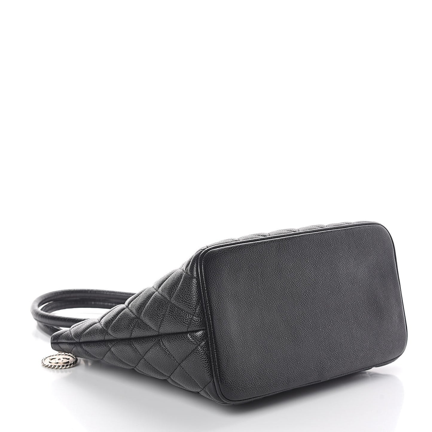 Caviar Quilted Medallion Tote Black