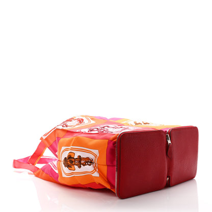 Hermes Buffle Brides de Gala Silky Pop Shopper Tote Rouge Garance 3 of 13