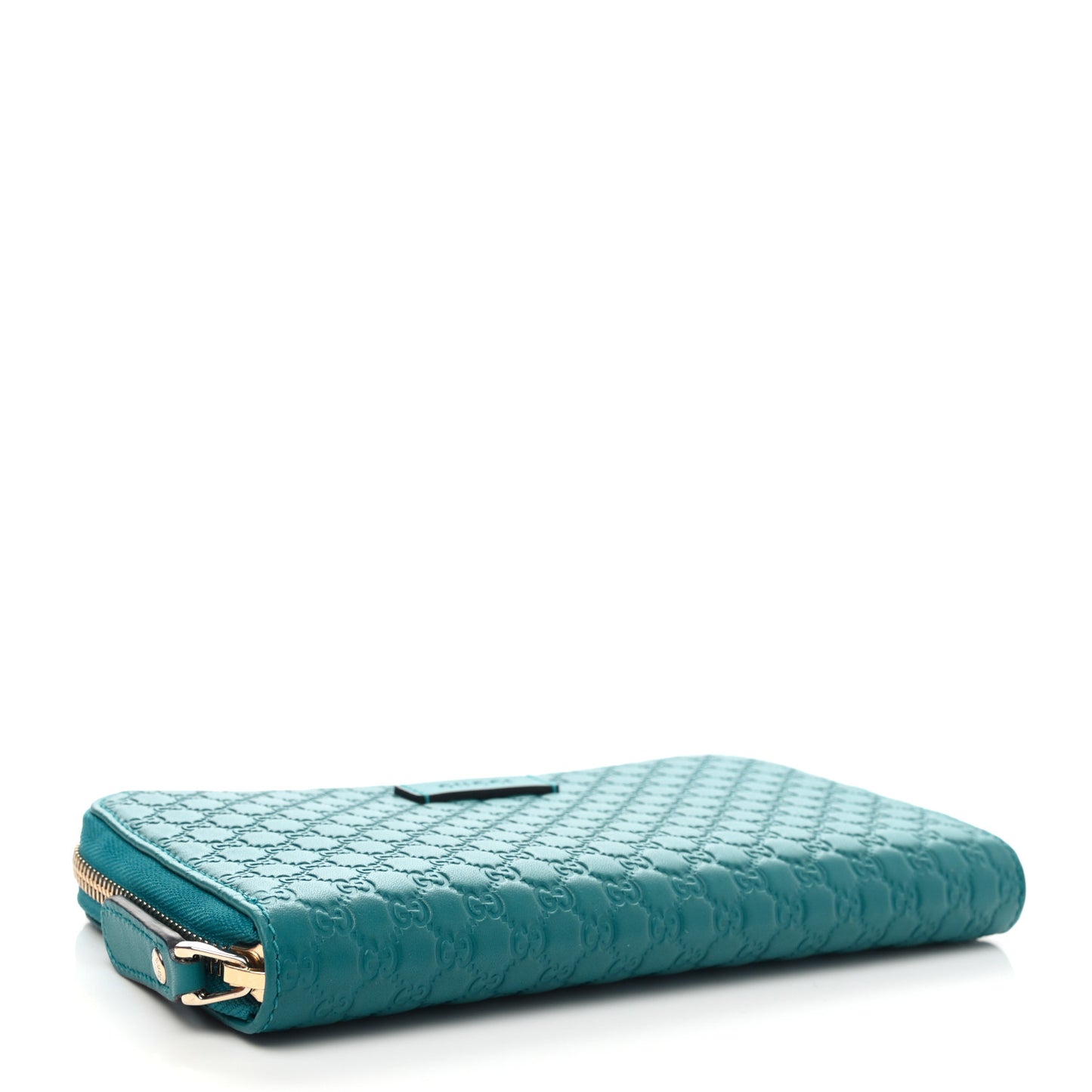 Microguccissima Zip Around Wallet Deep Cobalt