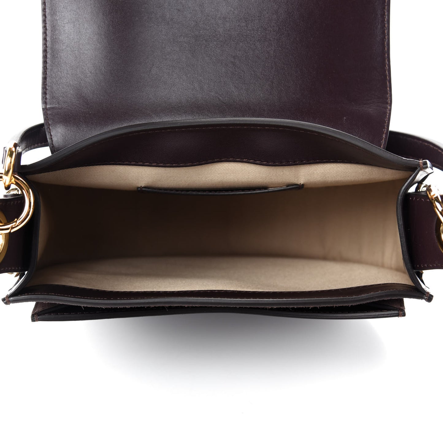 Calfskin Large Tess Bag Black Raisin